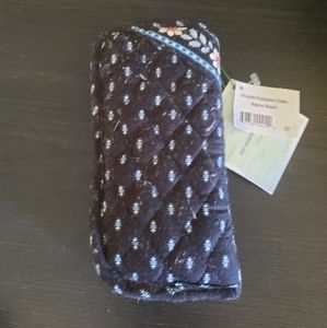 Vera Bradley Alpine black double eyeglass case